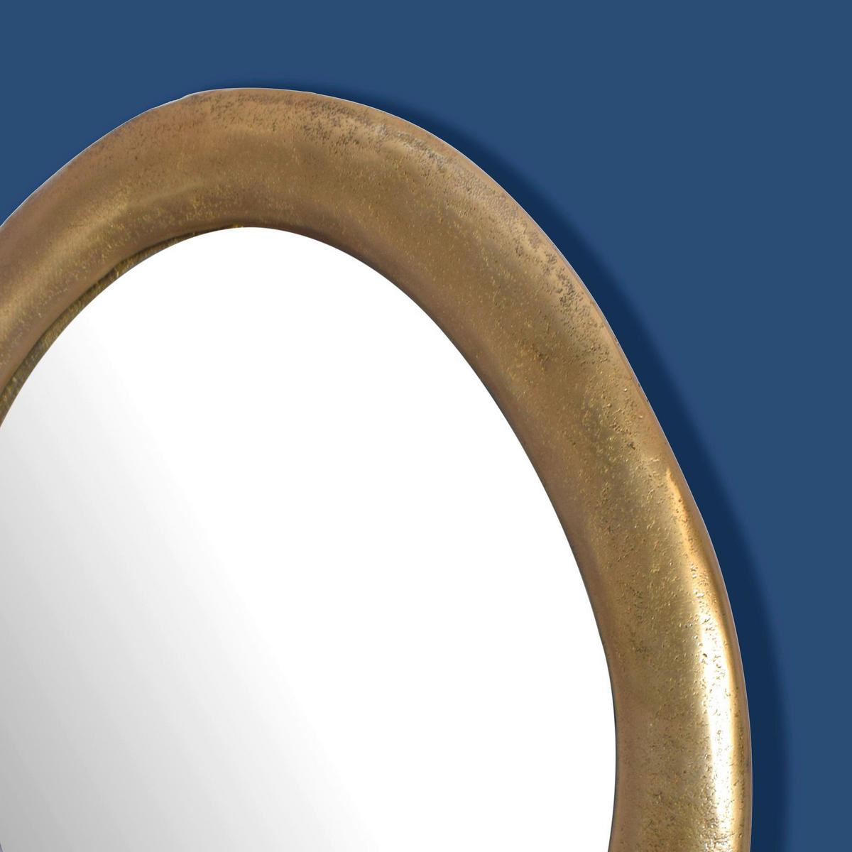 Wandspiegel gold Metall B/H/T: ca. 50x71x3 cm Wandspiegel - gold (50,00/71,00/3,00cm) - Wohnling