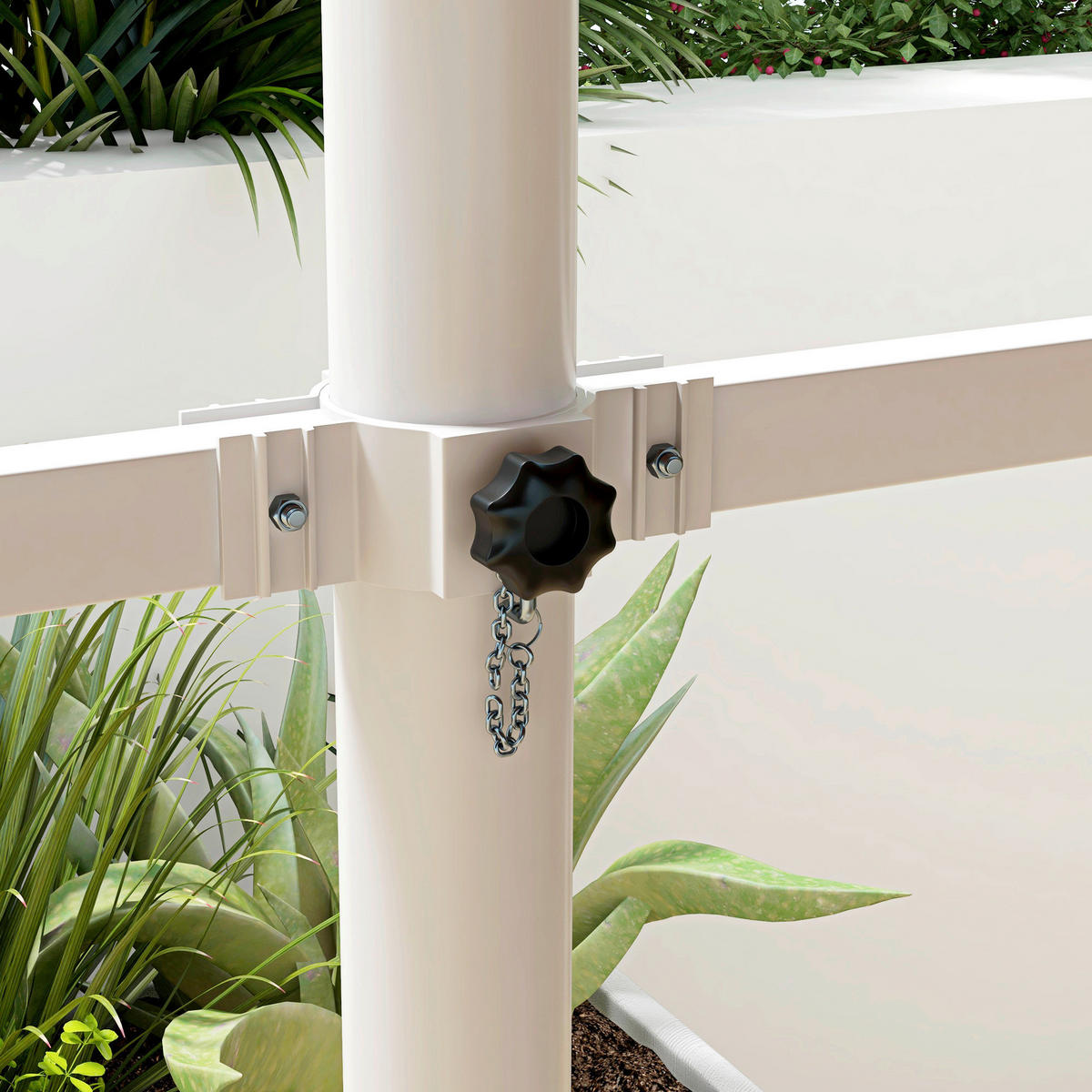 Outsunny Standmarkise kaffee B/H/L: ca. 340x255x450 cm Standmarkise - kaffee (450,00/340,00/255,00cm) - Outsunny