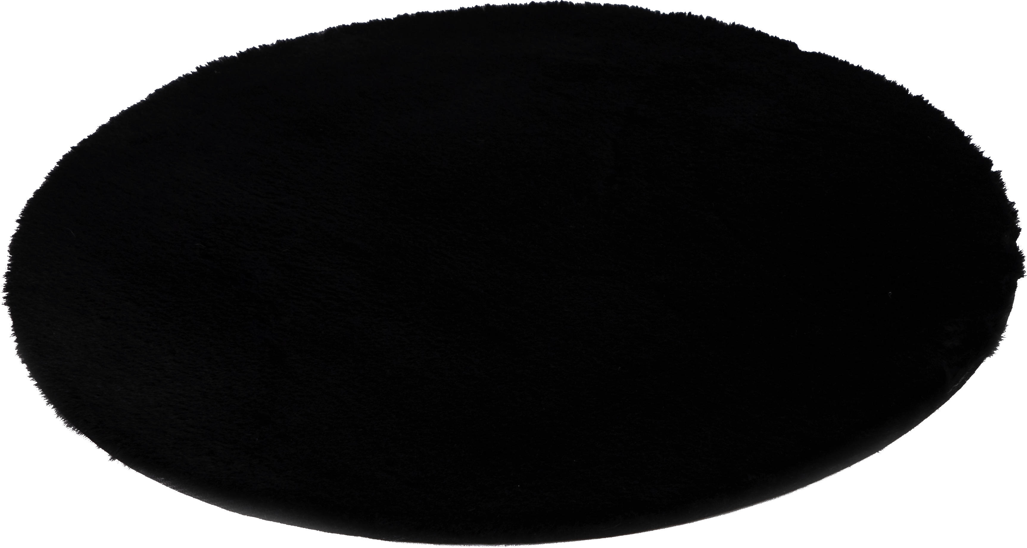 Teppich Softy schwarz D: ca. 80 cm Softy - schwarz (80,00cm)