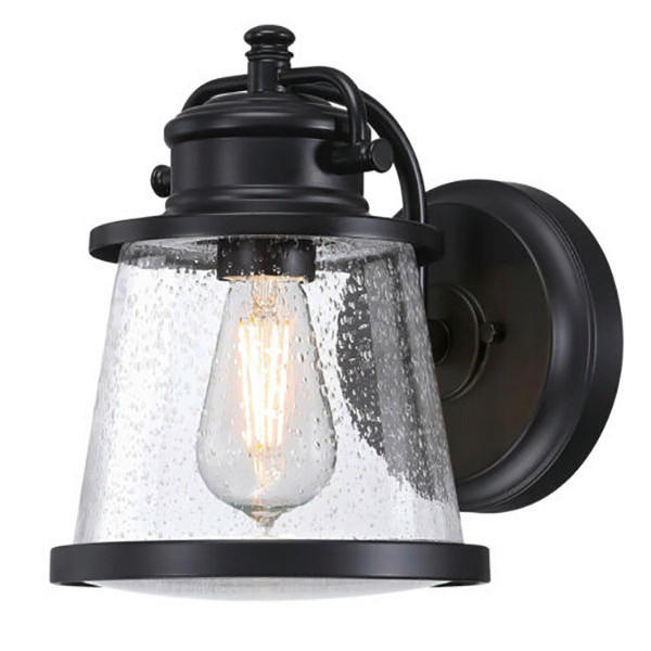 Westinghouse Außenwandleuchte Emma jane mattschwarz Metall Glas B/H/L: ca. 20x26x25 cm E27 1 Brennstellen Emma jane - mattschwarz (25,00/20,00/26,00cm) - Westinghouse