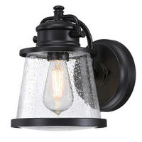 Westinghouse Außenwandleuchte Emma jane mattschwarz Metall Glas B/H/L: ca. 20x26x25 cm E27 1 Brennstellen Emma jane - mattschwarz (25,00/20,00/26,00cm) - Westinghouse