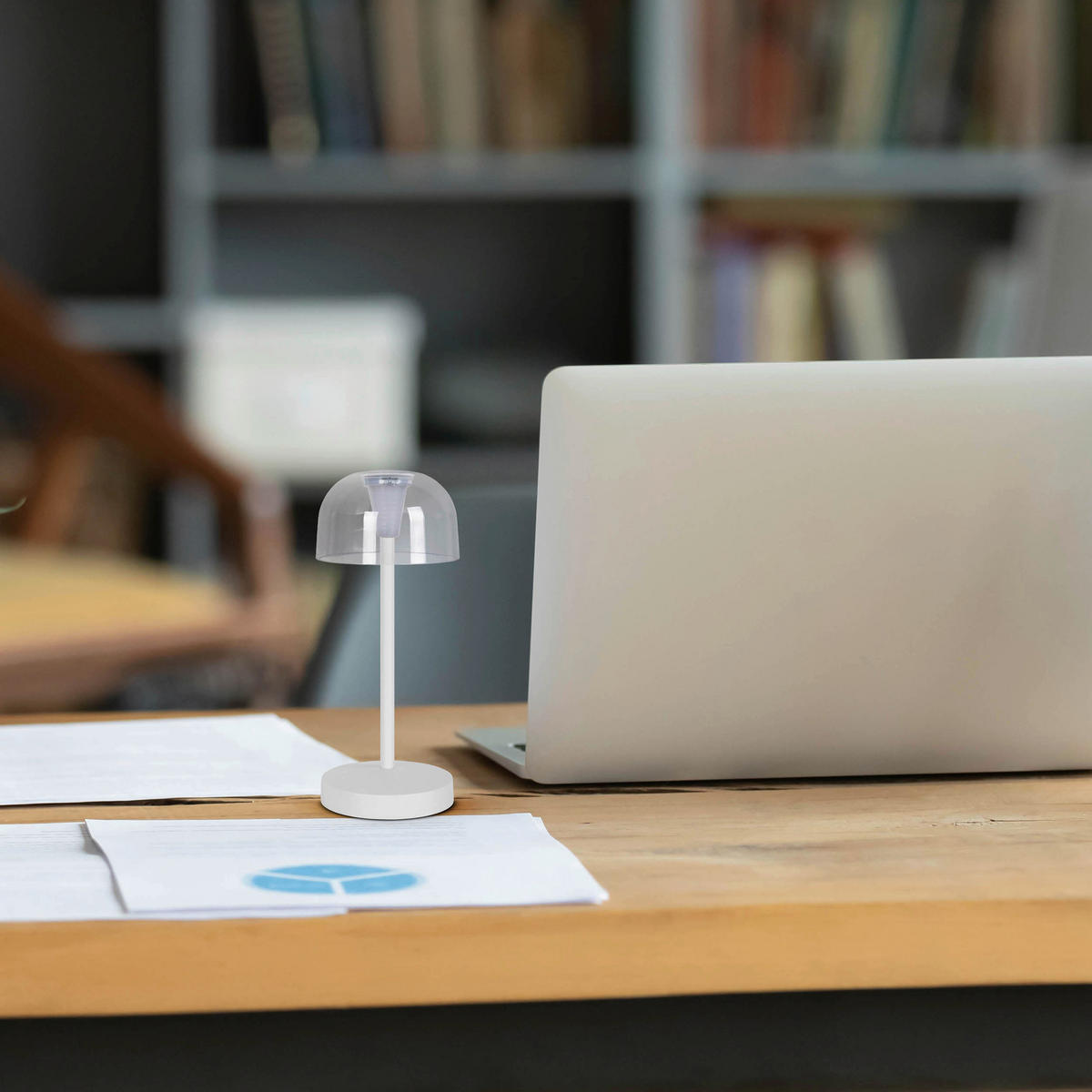 LED-Außentischleuchte weiß B/H/T/D: ca. 8x18,5x8x8 cm GOMBA - weiß (8,00/18,50/8,00cm) - Näve Leuchten