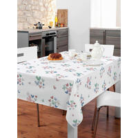 Milano Abwaschbarer Tischbelag Schmetterlinge weiß B: ca. 140 cm Schmetterlinge - weiß/bunt (140,00cm) - Milano