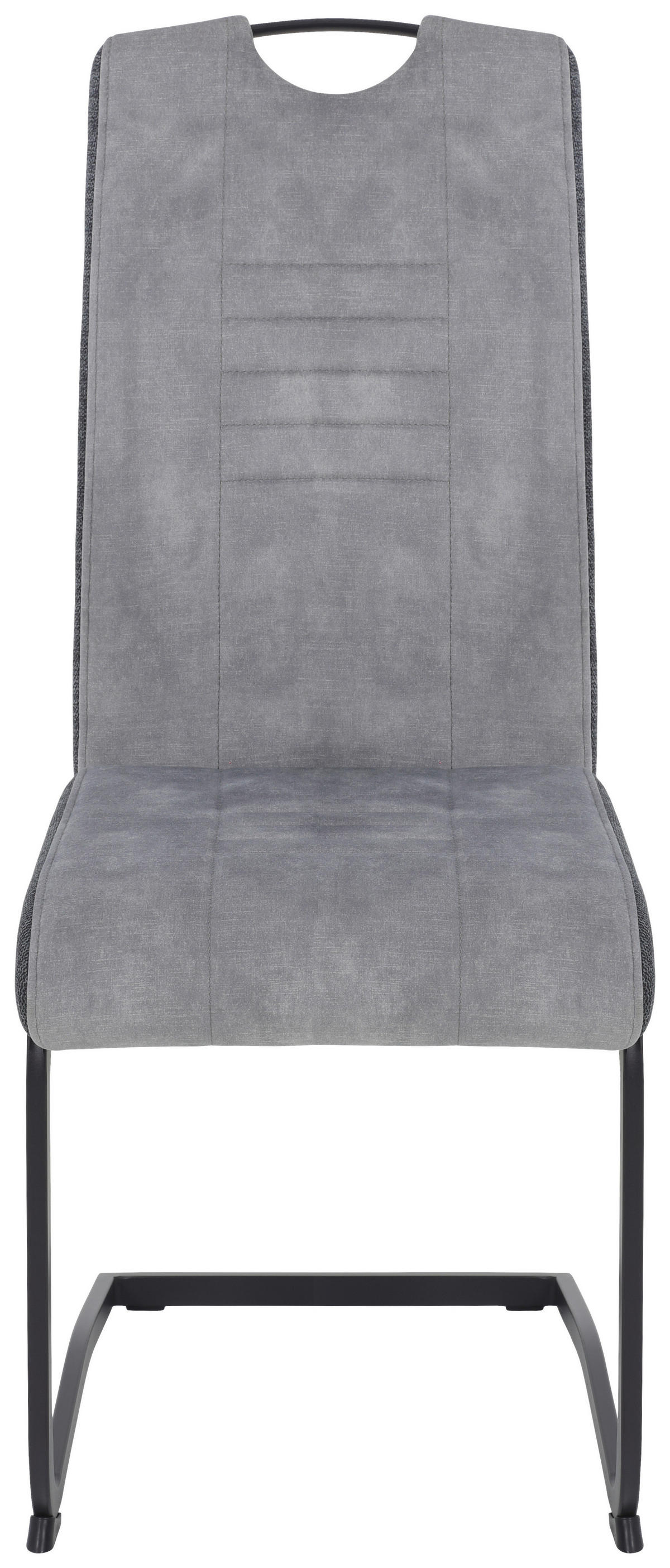 Schwingstuhl Riga, 4er-Set hellgrau anthrazit B/H/T: ca. 44x100x60 cm Riga, 4er-Set - hellgrau/anthrazit (44,00/100,00/60,00cm) - Hela