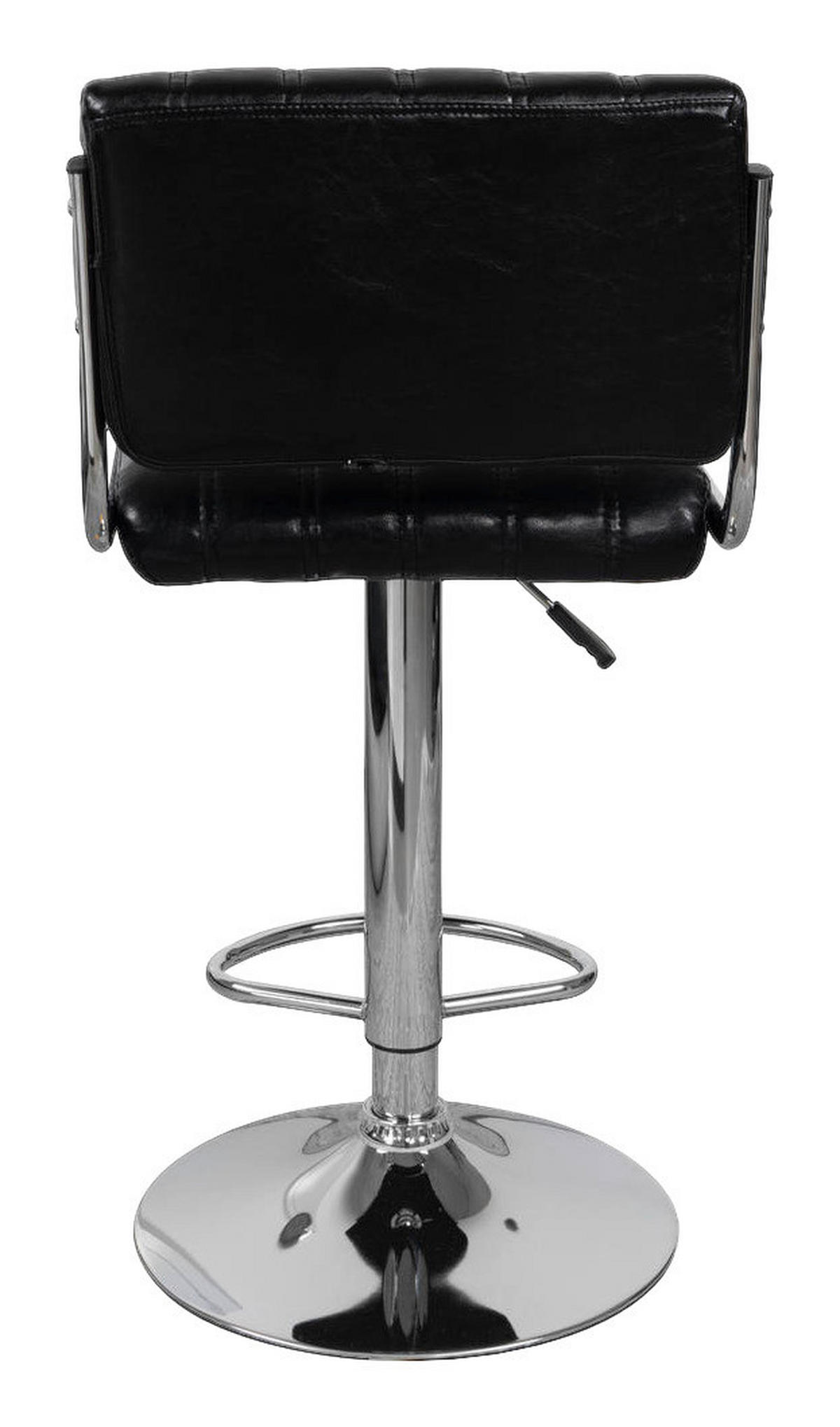 Barhocker Midnight 700 2er schwarz Kunstleder B/H/T: ca. 42x109x42 cm Midnight 700 2er - schwarz/Chrom (42,00/109,00/42,00cm) - 360 Living