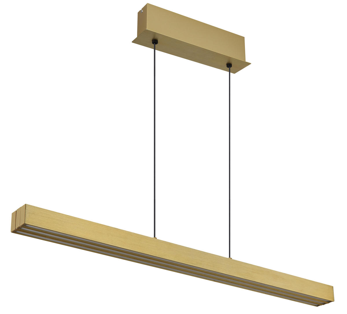 GLOBO LED-Pendelleuchte altmessing Aluminium B/H/L: ca. 7,5x150x150 cm 1.0 Brennstellen ETHAN - altmessing (150,00/7,50/150,00cm) - GLOBO