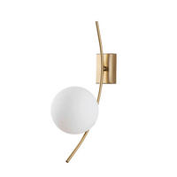 Opviq Wandleuchte gold Metall B/H/L: ca. 25x44x15 cm E27 1 Brennstellen Hilal - gold (15,00/25,00/44,00cm) - Opviq