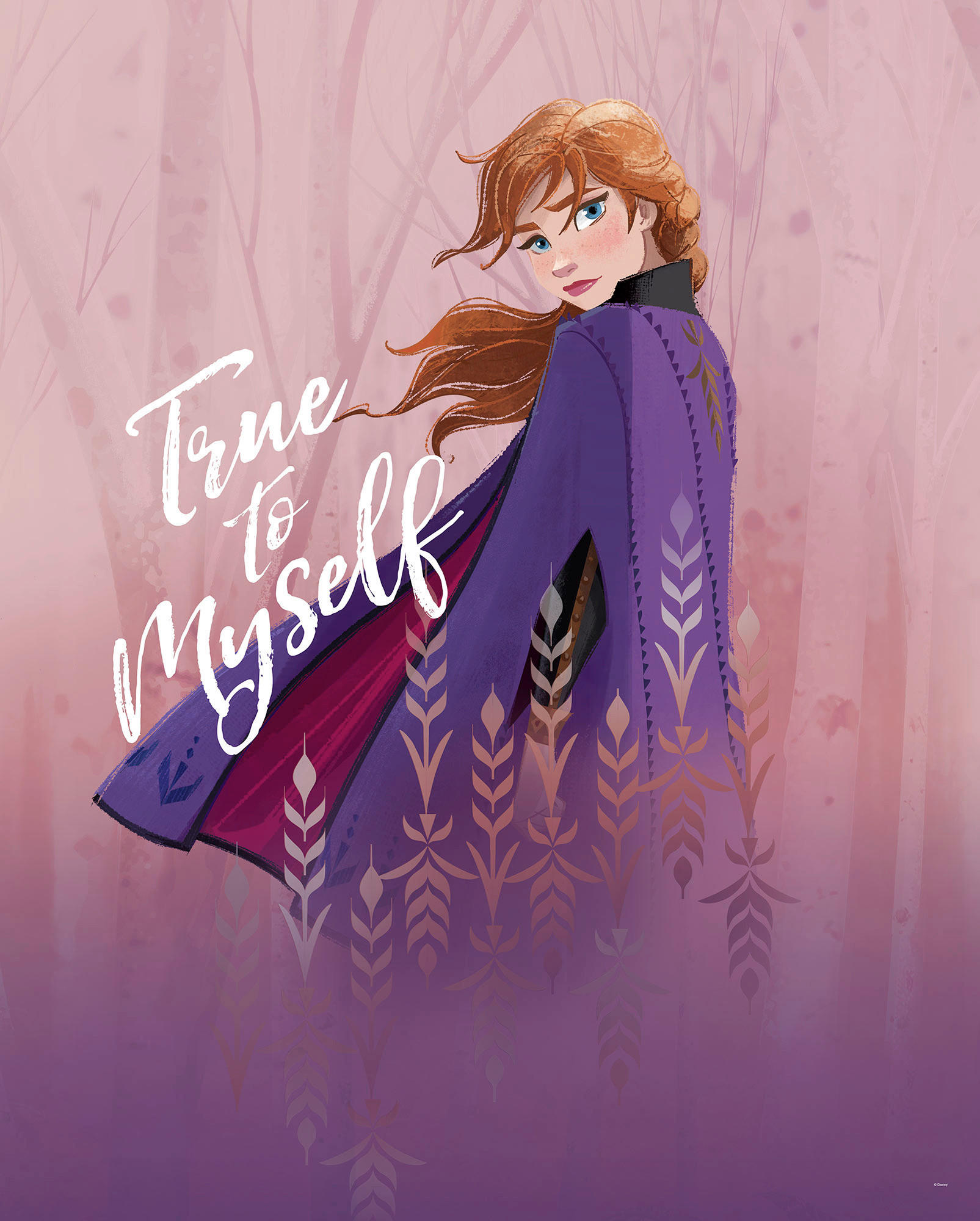 Komar Poster Frozen Anna True to Myself Disney B/L: ca. 40x50 cm günstig online kaufen