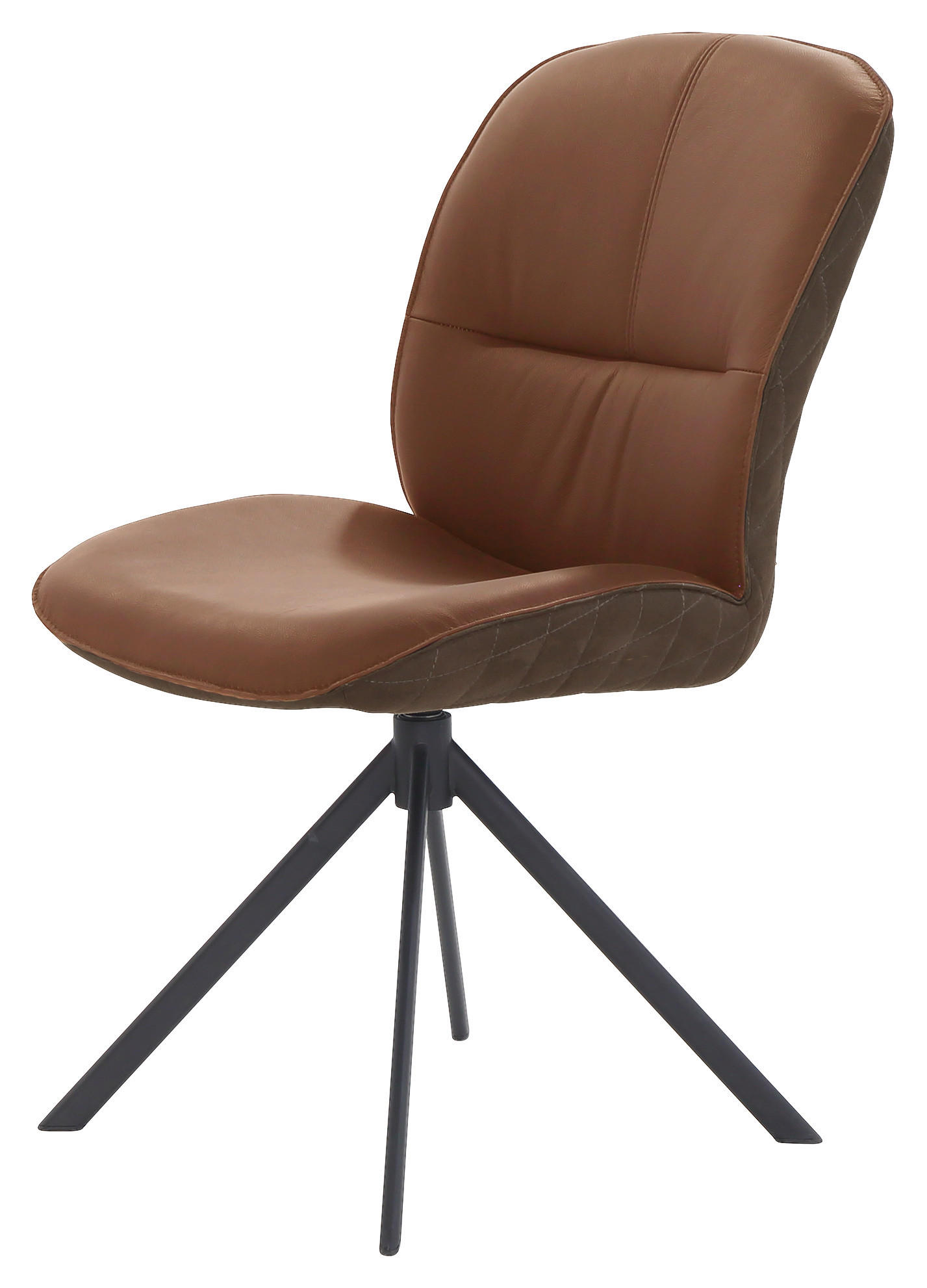 Drehstuhl  Cognac braun Leder Microfaser B/H/T: ca. 47x88x63 cm Fiete_Drehstuhl_6003713 - braun/Cognac (47,00/88,00/63,00cm)