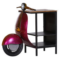 Bartisch Summer Ride pink Alumetallic Optik Mango B/H/T: ca. 105x94x60 cm Summer Ride - pink/schwarz (105,00/94,00/60,00cm)