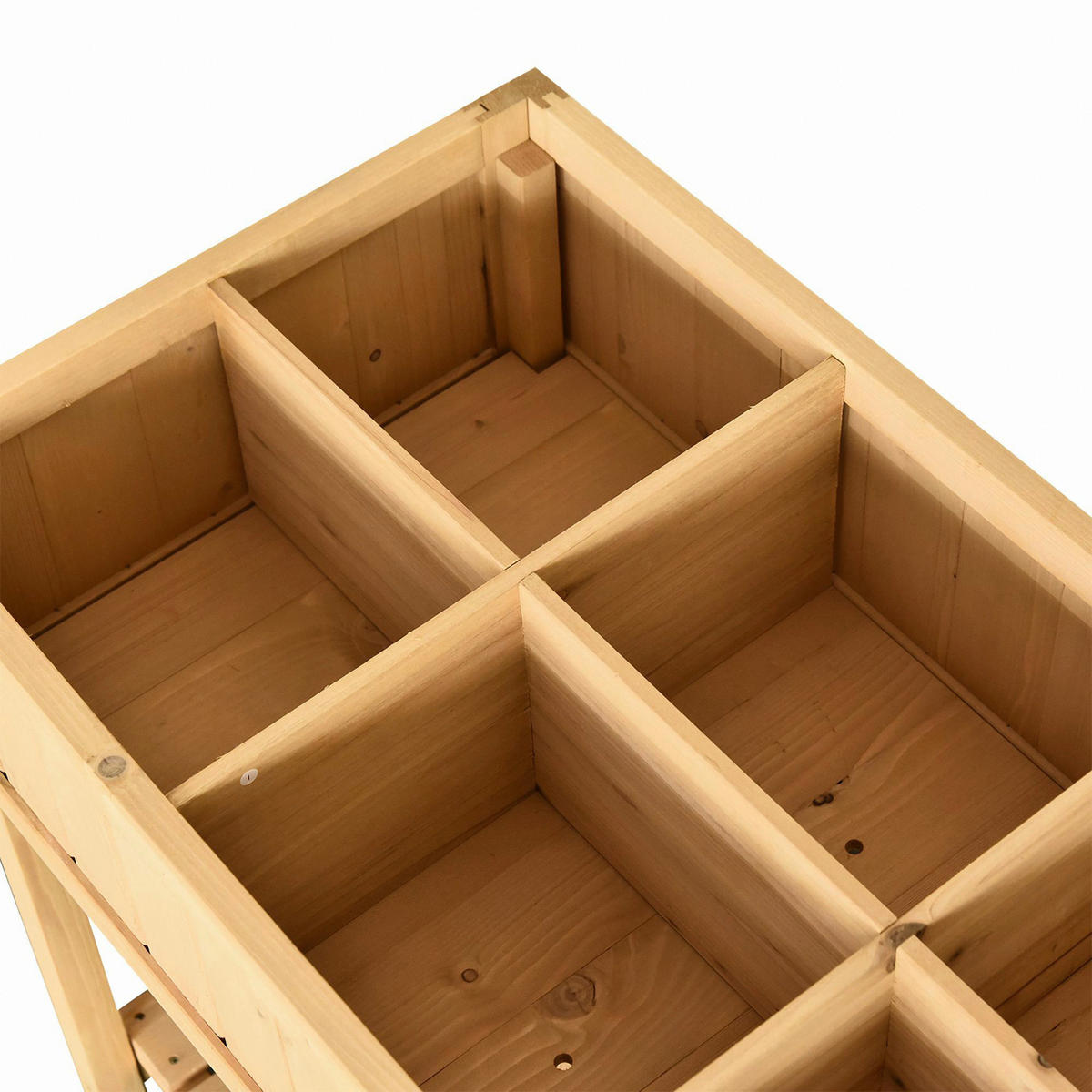 Outsunny Pflanztisch natur B/H/L: ca. 60x22x120 cm ca. 30 kg Pflanztisch 845-238 - natur (120,00/60,00/22,00cm) - Outsunny
