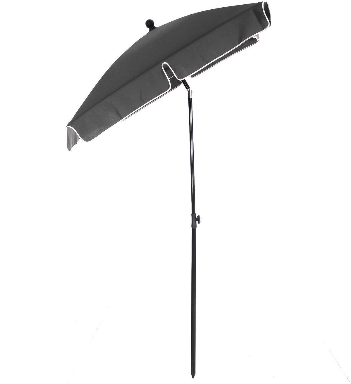 Outsunny Gartenschirm grau Stahl B/H/L: ca. 125x235x200 cm Gartenschirm_knickbar - grau (200,00/125,00/235,00cm) - Outsunny