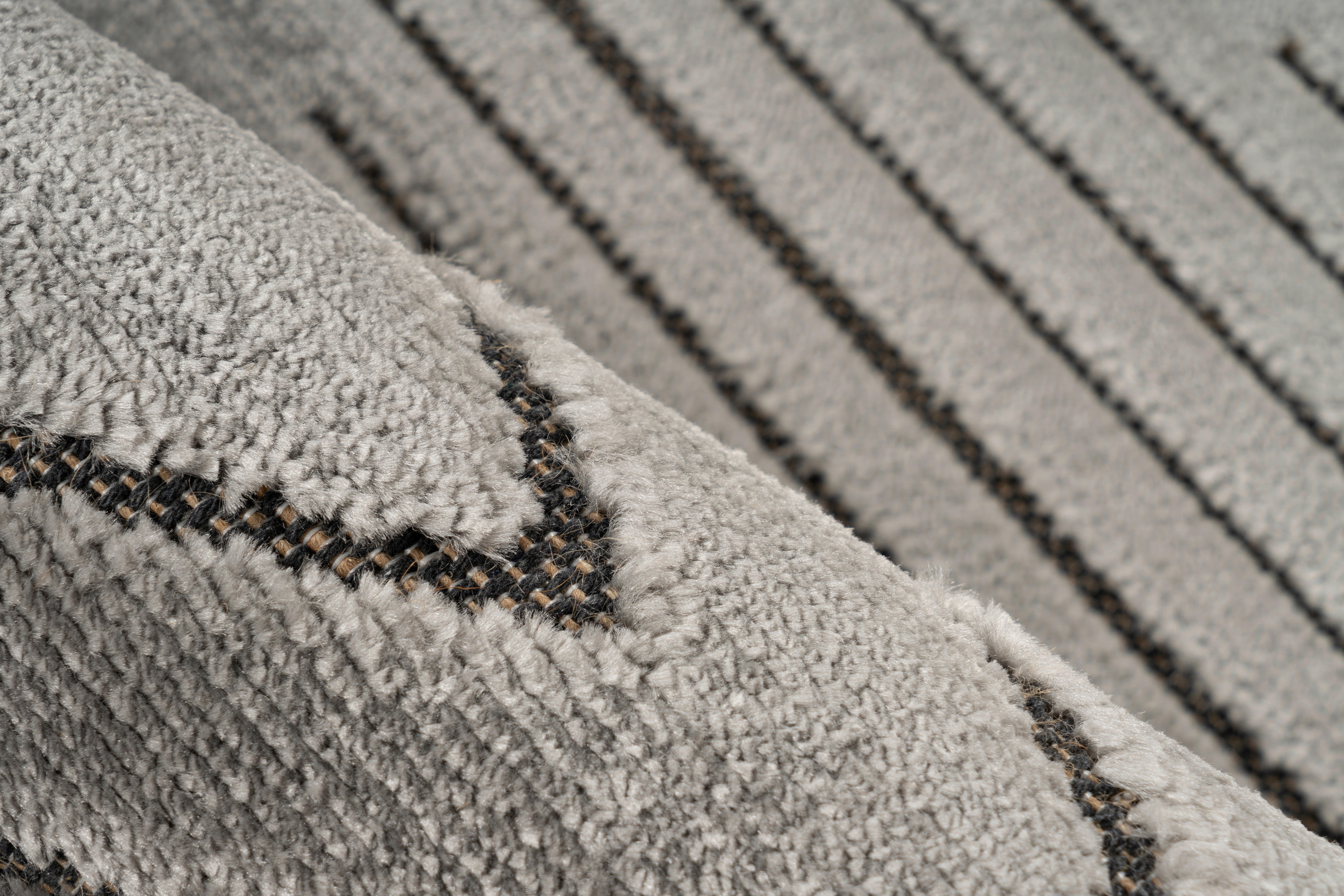 Thumbnail - Kayoom Kurzflorteppich Madlen 125 grau B/H/L: ca. 160x0,9x230 cm