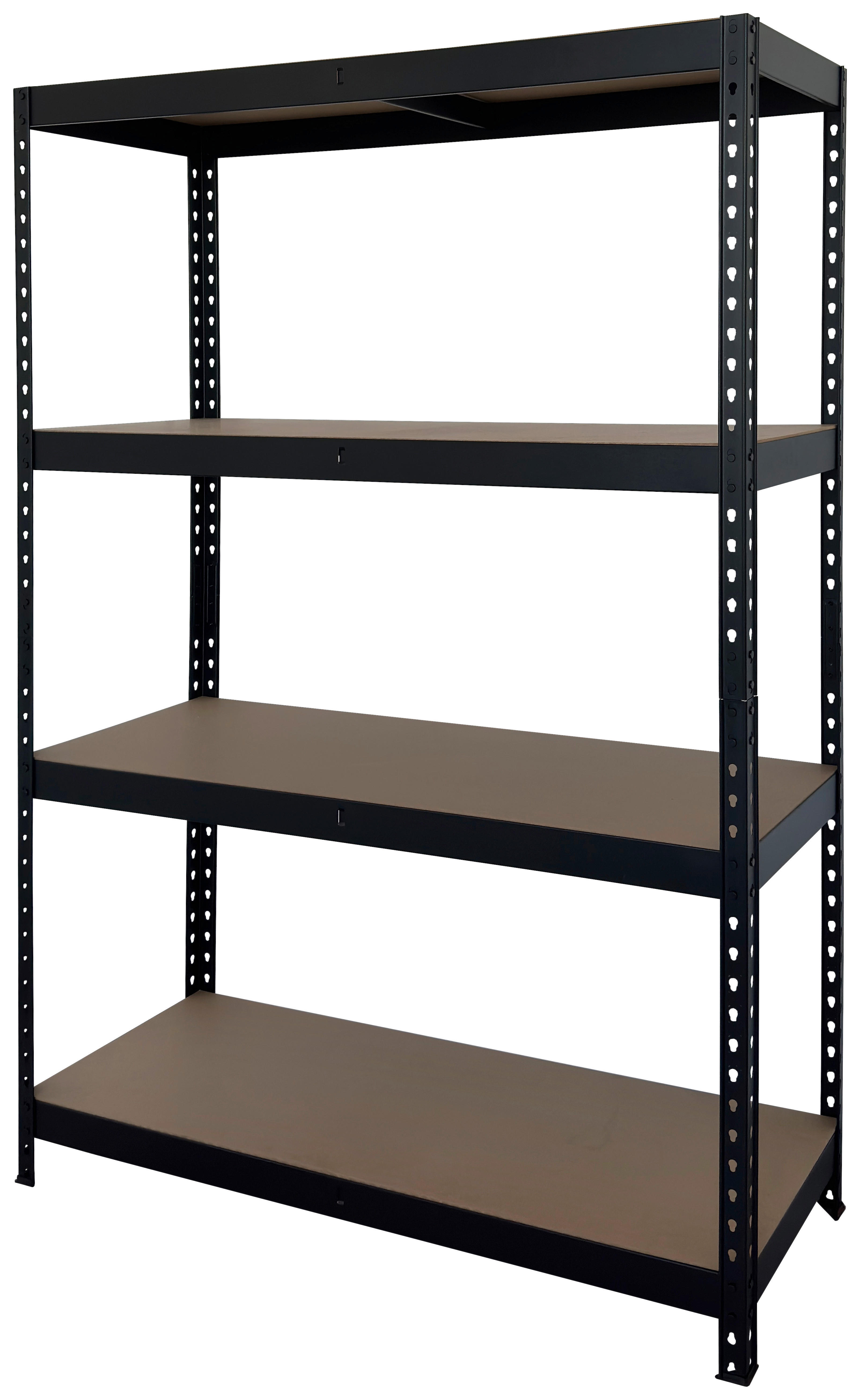 Schwerlaststeckregal schwarz B/H/T: ca. 120x180x45 cm Schwerlaststeckregal 180x120x45cm S - schwarz (120,00/180,00/45,00cm)