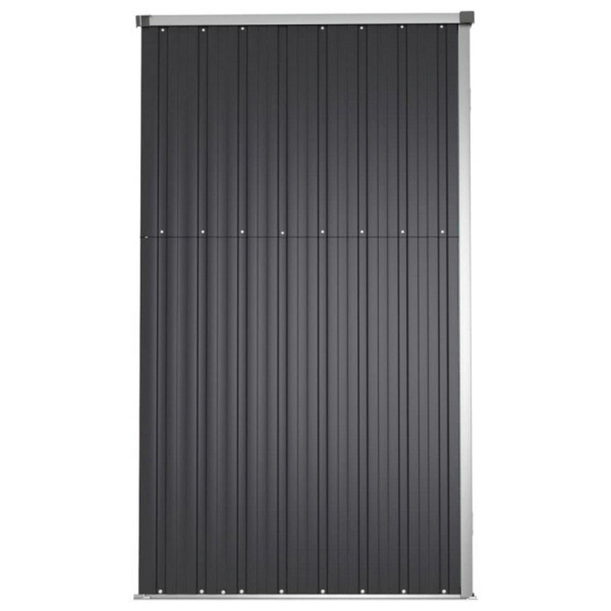 VidaXL Geräteschuppen anthrazit Stahl B/H/T: ca. 225x161x89 cm Geräteschuppen - anthrazit (225,00/161,00/89,00cm) - VidaXL