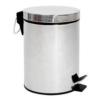 Treteimer Chrom Metall H/D: ca. 24x17 cm ca. 3 l Treteimer 3l chrom - Chrom (17,00/24,00cm)