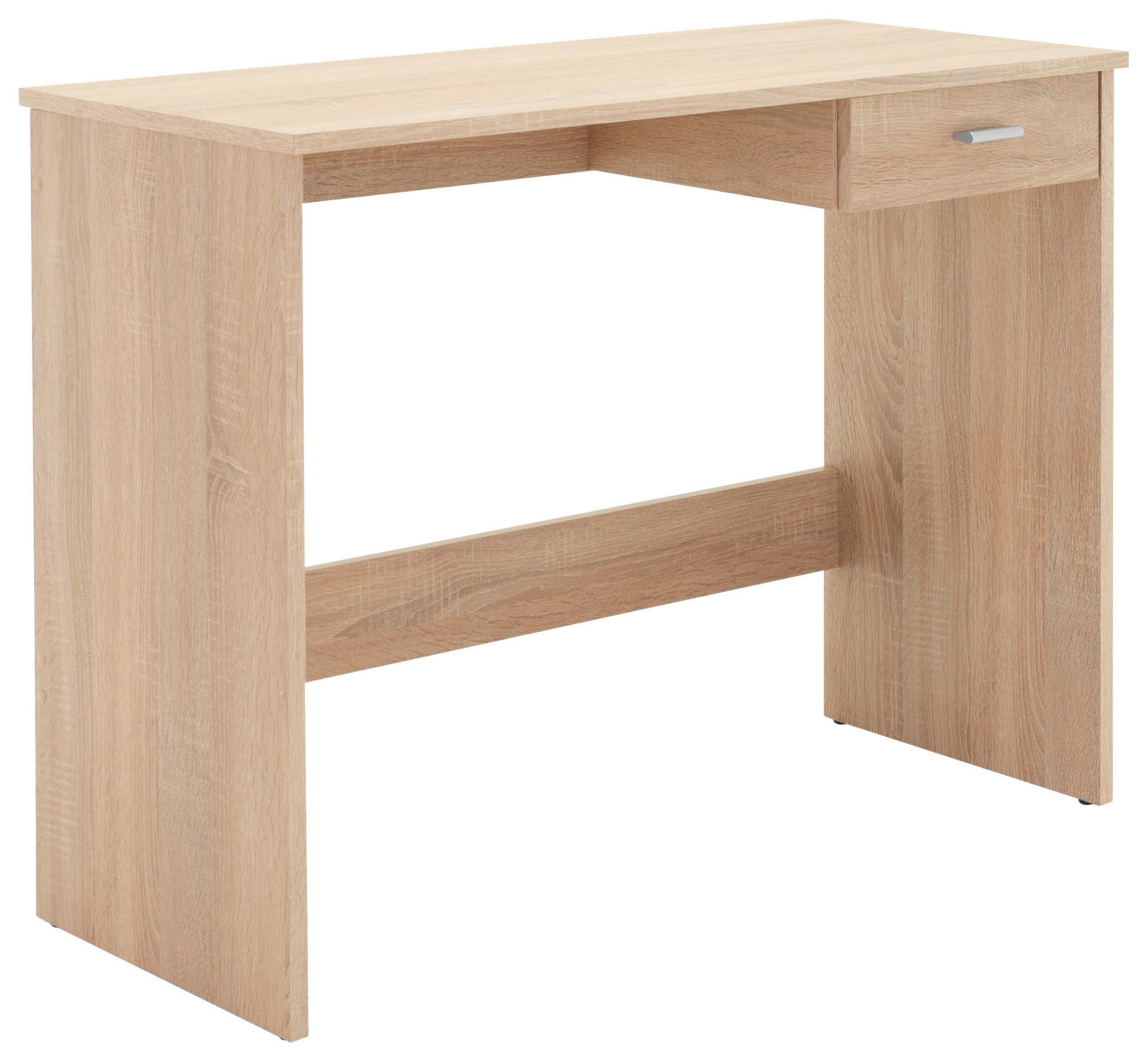Schreibtisch Fritz Eiche Sonoma Nachbildung B/H/T: ca. 89x74x40 cm Fritz - Eiche/silber (89,00/74,00/40,00cm)