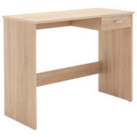 Schreibtisch Fritz Eiche Sonoma Nachbildung B/H/T: ca. 89x74x40 cm Fritz - Eiche/silber (89,00/74,00/40,00cm)