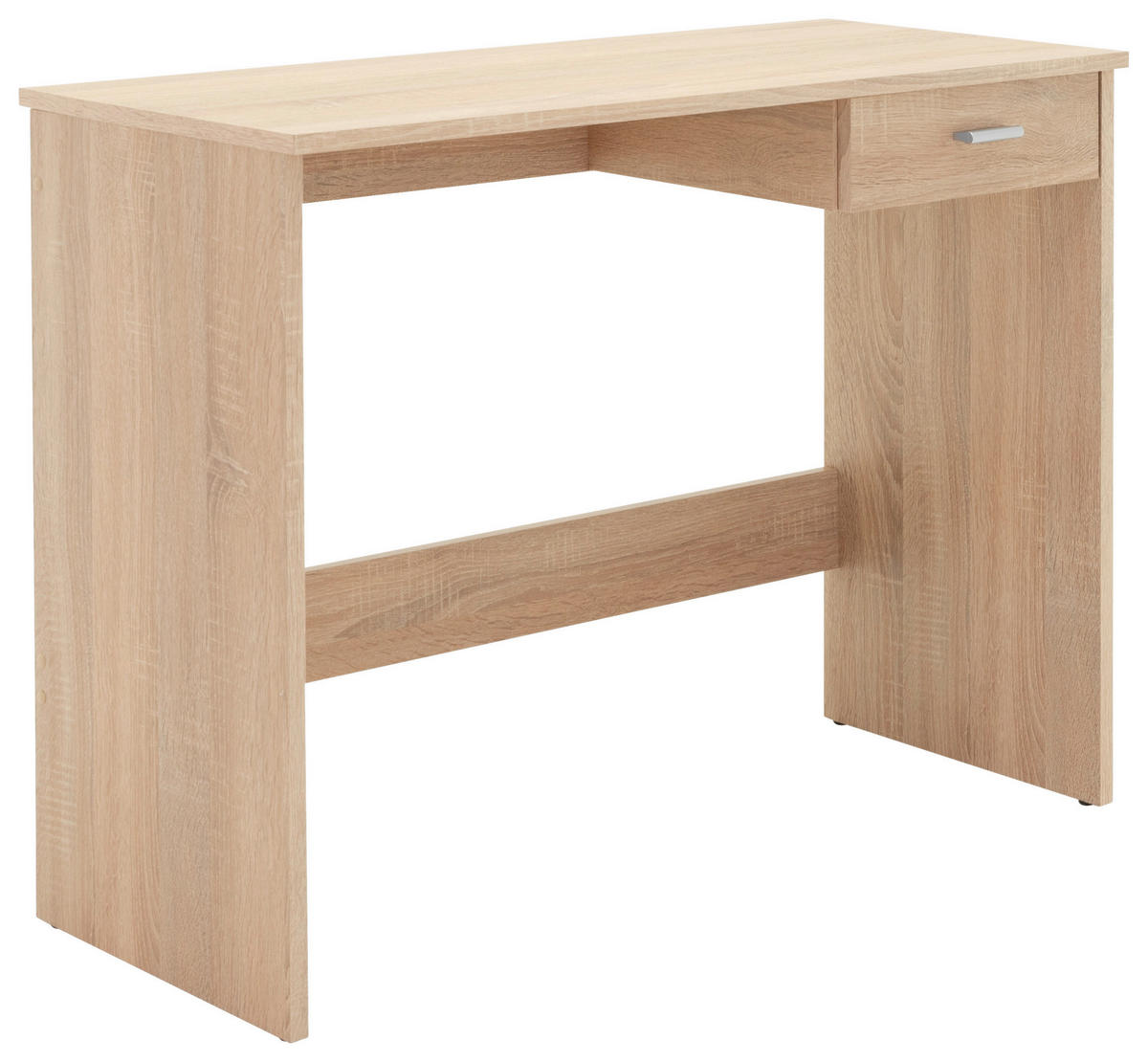 Schreibtisch Fritz Eiche Sonoma Nachbildung B/H/T: ca. 89x74x40 cm Fritz - Eiche/silber (89,00/74,00/40,00cm)