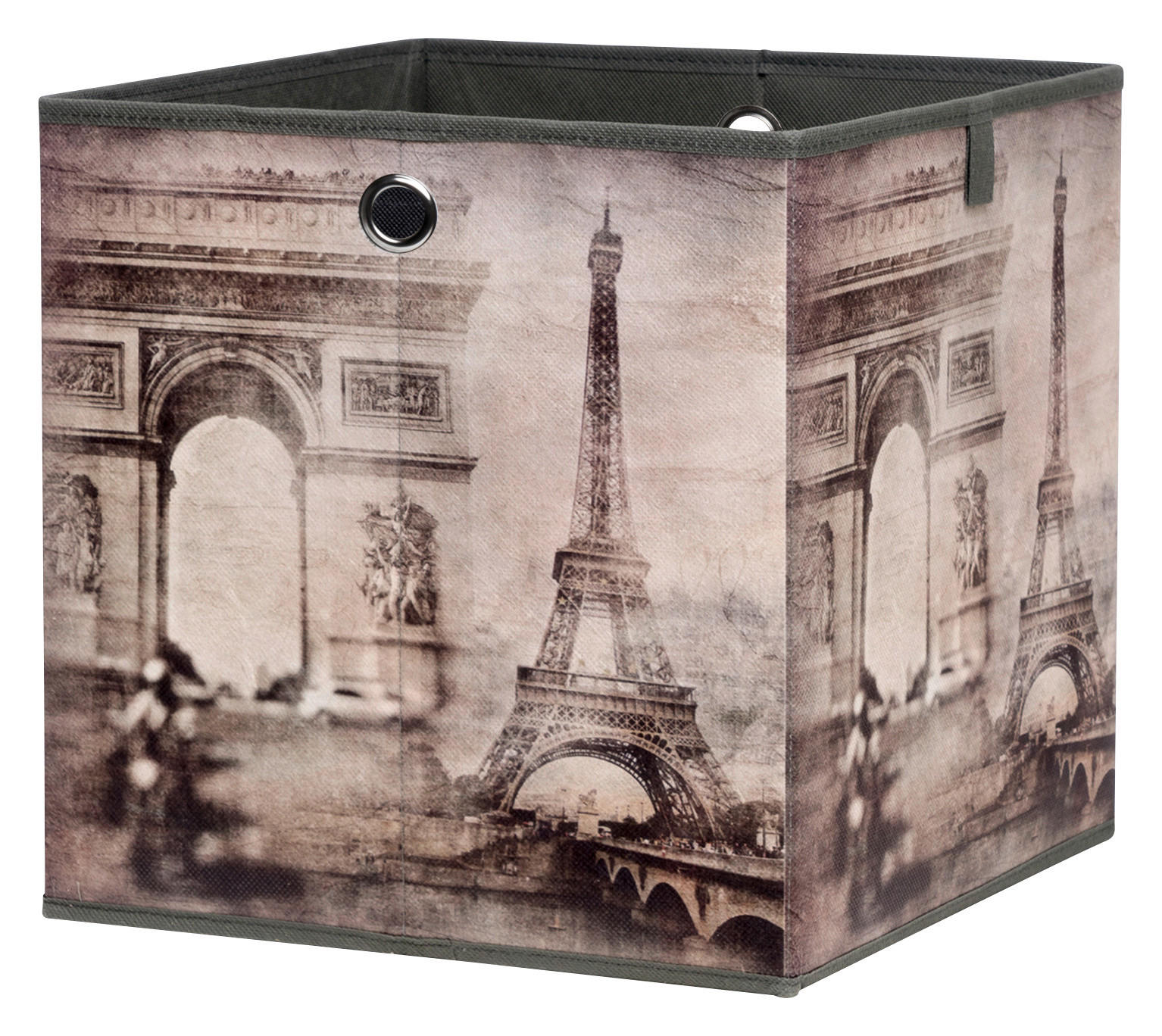 Motivbox Paris dunkelbeige B/H/T: ca. 32x32x32 cm Paris - dunkelbeige (32,00/32,00/32,00cm)