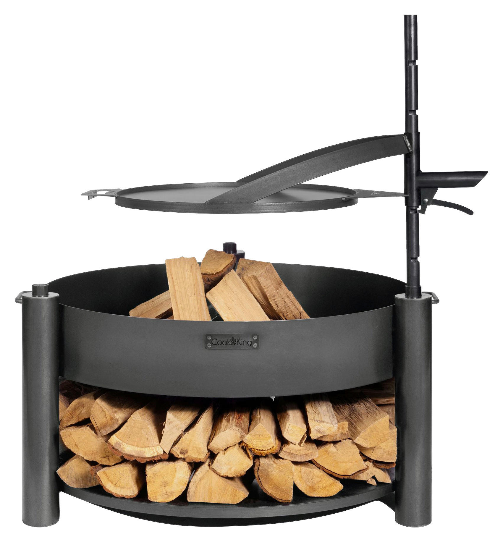 CookKing Feuerschale Montana X schwarz Stahl B/H/T: ca. 88x36x88 cm Montana X - schwarz (88,00/36,00/88,00cm) - CookKing