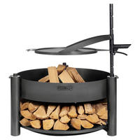 CookKing Feuerschale Montana X schwarz Stahl B/H/T: ca. 88x36x88 cm Montana X - schwarz (88,00/36,00/88,00cm) - CookKing