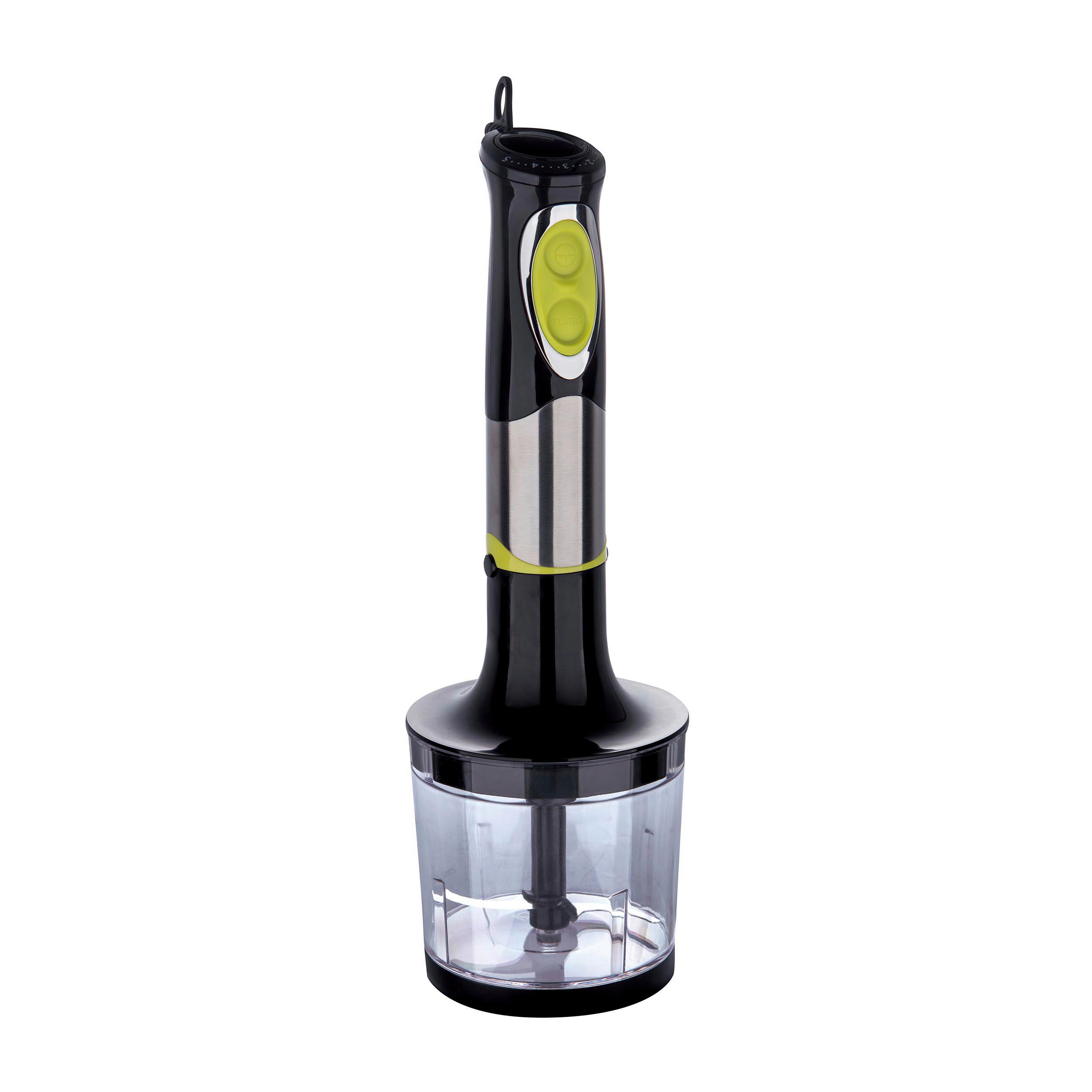 BERGNER Stabmixer grün schwarz Edelstahl B/H/L: ca. 14x23x24 cm Xtra - schwarz/grün (24,00/14,00/23,00cm) - BERGNER