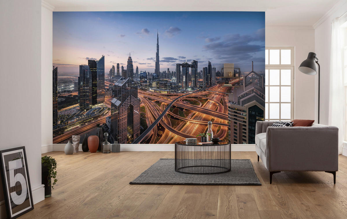 Komar Fototapete Lights of Dubai B/L: ca. 450x280 cm Lights of Dubai - (450,00/280,00cm) - Komar