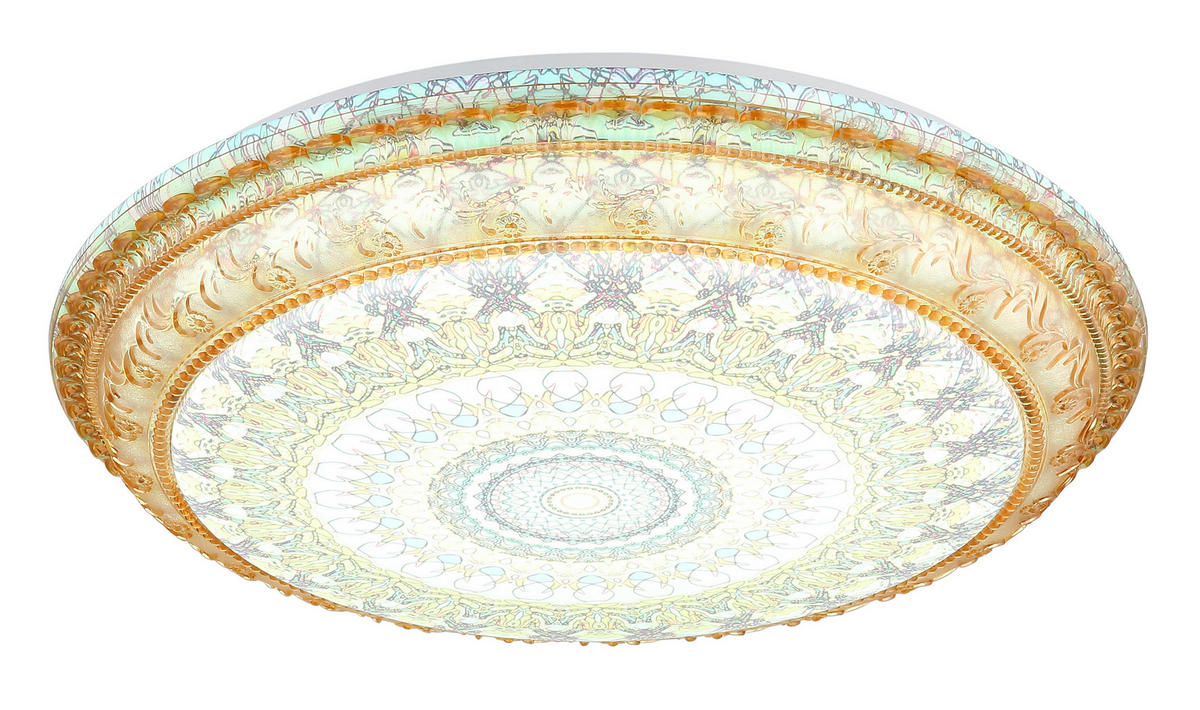 LED-Deckenleuchte braun Metall Kunststoff H/D: ca. 8,5x39 cm LED-Deckenleuchte_Lazaro - braun (39,00/8,50cm)
