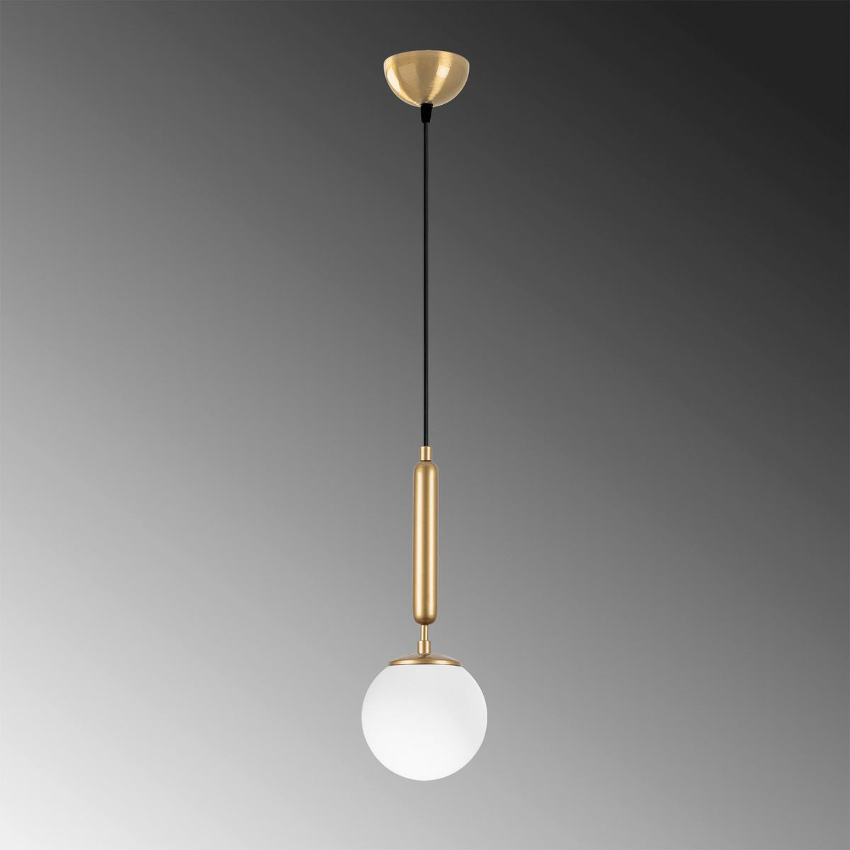 Opviq Pendelleuchte King gold Metall Glas B/H/T/L/D: ca. 15x139x15x15x15 cm E14 1 Brennstellen King - gold (15,00/15,00/139,00cm) - Opviq