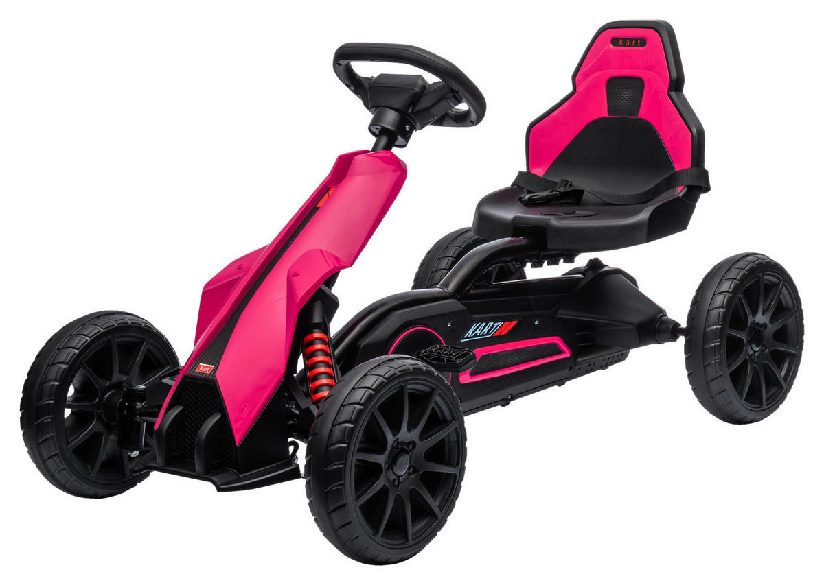 HOMCOM Go-Kart rosa B/H/L: ca. 58x58,5x100 cm Go-Kart - rosa (100,00/58,00/58,50cm) - HOMCOM