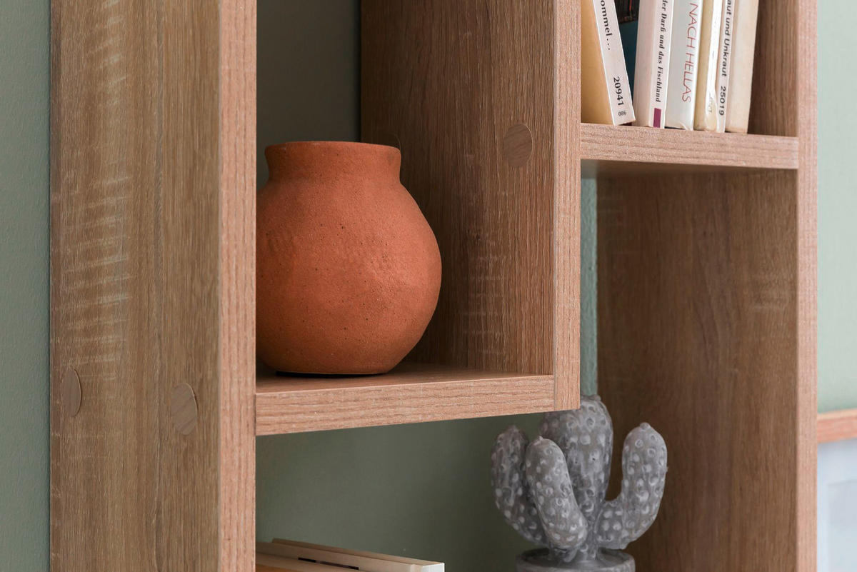 Wandregal Eiche Sonoma Nachbildung B/H/T: ca. 36x90x14,5 cm Wandregal - Eiche (36,00/90,00/14,50cm) - Wohnling