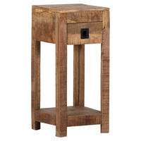 Beistelltisch Kongo sägerau natur B/H/T: ca. 28x60x28 cm Kongo - natur/sägerau (28,00/60,00/28,00cm)