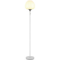 GLOBO Stehleuchte Chrom Opal weiß Metall Glas H/D: ca. 165x29 cm E27 1 Brennstellen MAXY - weiß/Opal (29,00/165,00cm) - GLOBO