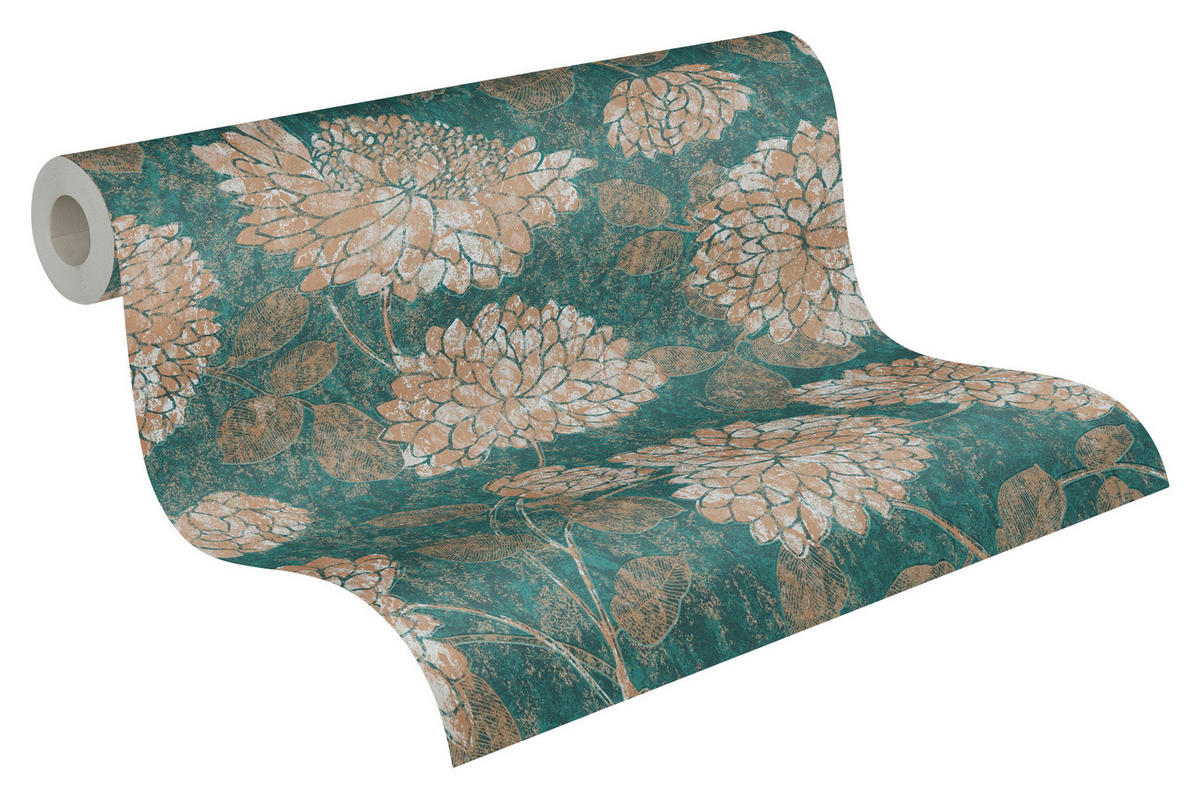 A.S.Creation Vliestapete Attractive 2 Floral grün B/L: ca. 53x1005 cm Attractive 2 - grün (53,00/1005,00cm) - A.S.Creation