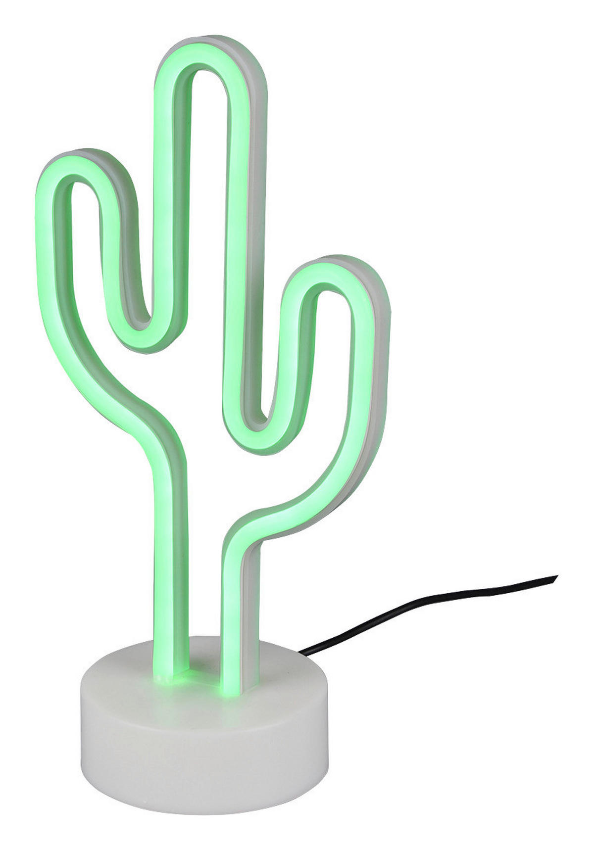 Reality Kinderzimmerleuchte R55220101 weiß Kunststoff B/H/T: ca. 15x29x10 cm Cactus - weiß (15,00/29,00/10,00cm) - Reality