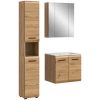 Badezimmer-Set Ice Artisan Oak Nachbildung B/H/T: ca. 105x185x46 cm Ice - (105,00/185,00/46,00cm) - xonox.home
