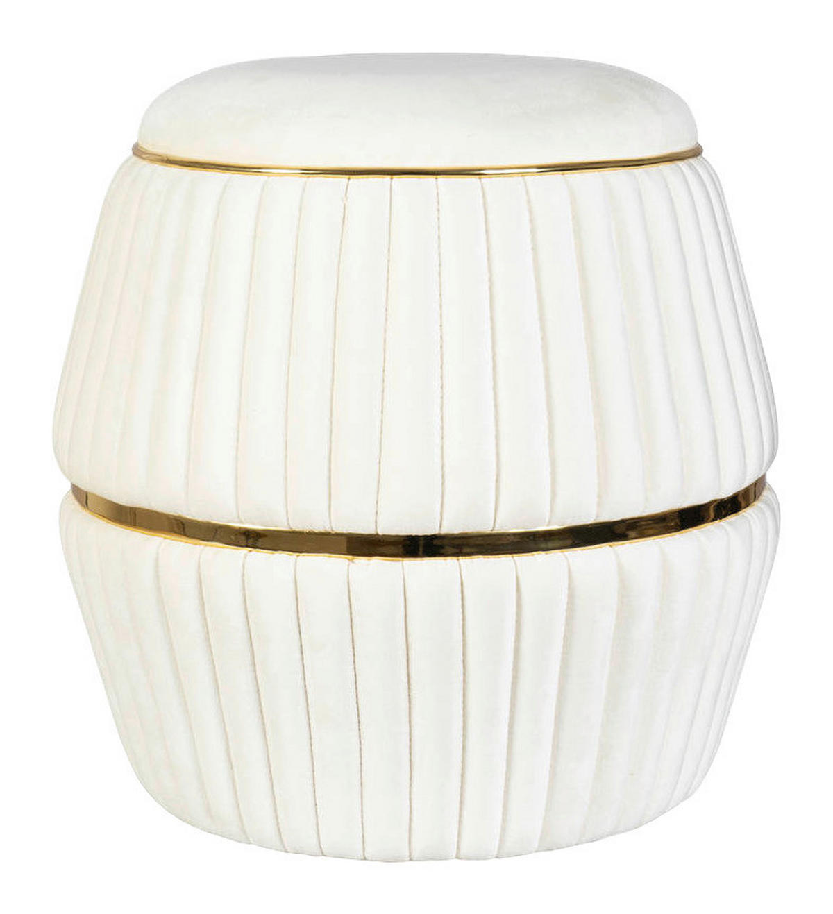 360 Living Hocker Doric 200 elfenbein gold H/D: ca. 53x51,5 cm Doric 200 - gold/elfenbein (51,50/53,00cm) - 360 Living