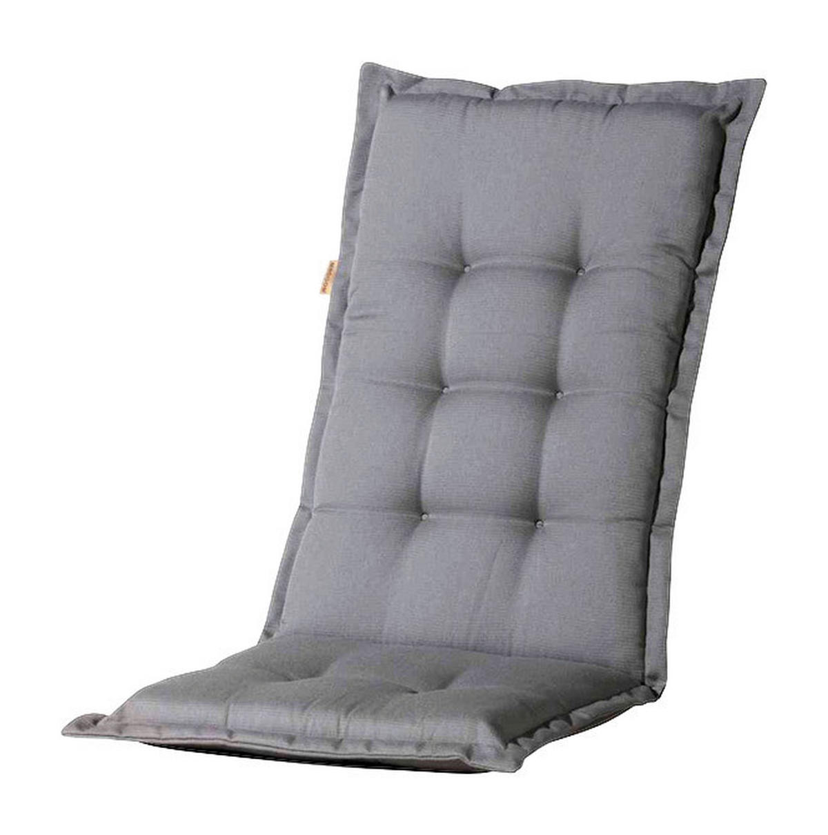 Madison Auflage Panama grau Polyester B/H/L: ca. 123x8x50 cm 4er Set Panama - grau (50,00/123,00/8,00cm) - Madison