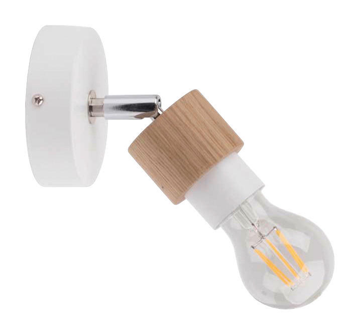SPOT Light Wandleuchte Marjolaine, Beweglicher Spot, aus Eichenholz, Nachhaltig mit FSC-Zertifikat, passende LM E27/exclusive, Made in EU