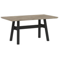 Esstisch Portofino natur schwarz B/T: ca. 160x90 cm Portofino - natur/schwarz (160,00/90,00cm)