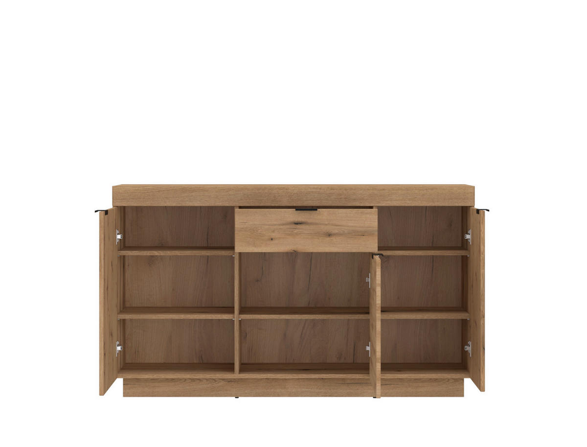 Sideboard Delamar Eiche Evoke Coast Nachbildung B/H/T: ca. 146x85,8x39,6 cm Delamar - Eiche (146,00/85,80/39,60cm)