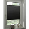 Spannplissee schwarz B/L: ca. 40x130 cm Plissee-uni_TL - schwarz (40,00/130,00cm) - Boviva