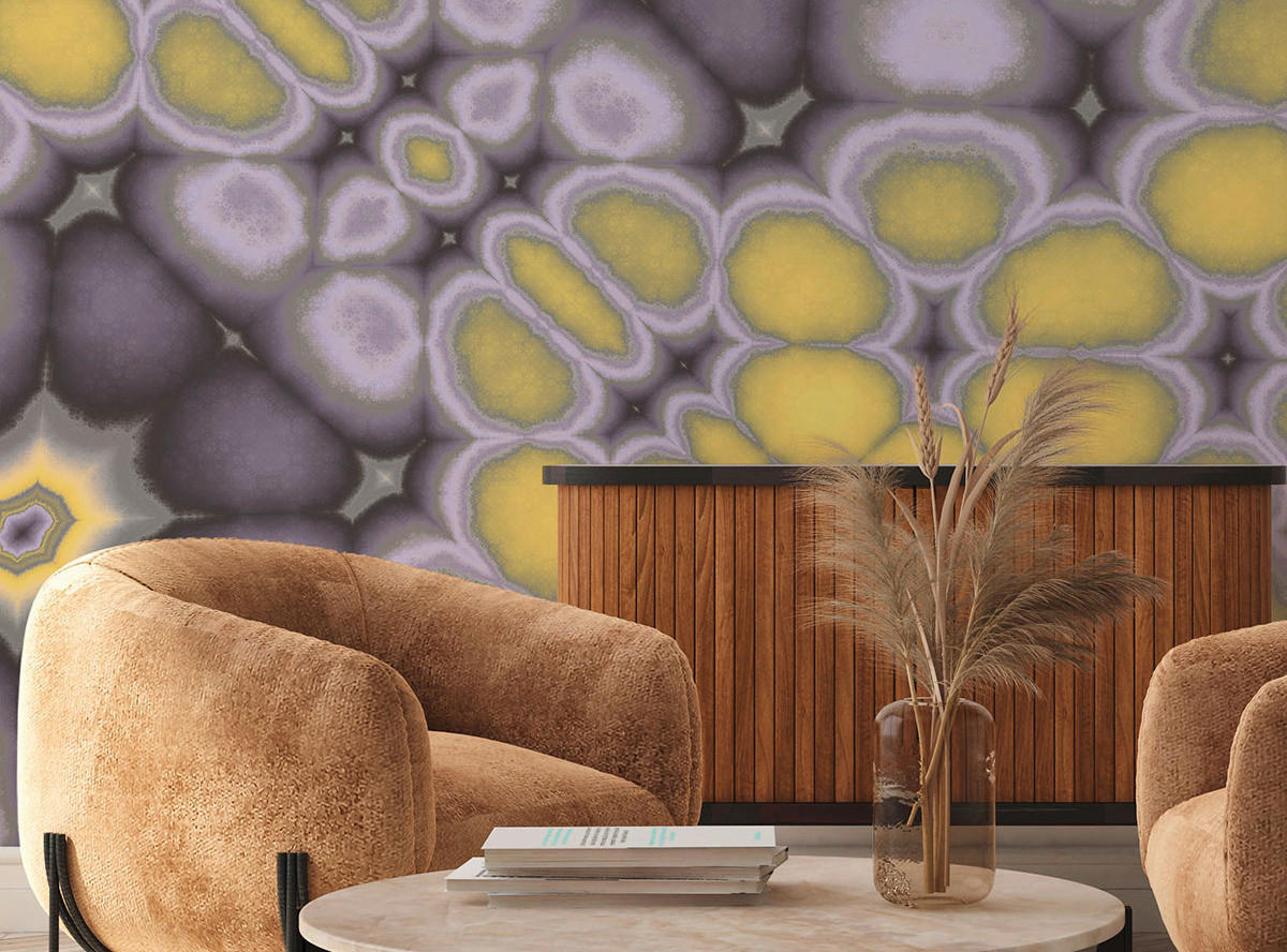 Komar Fototapete Fractal Flakes B/L: ca. 350x250 cm Fractal Flakes - (350,00/250,00cm) - Komar