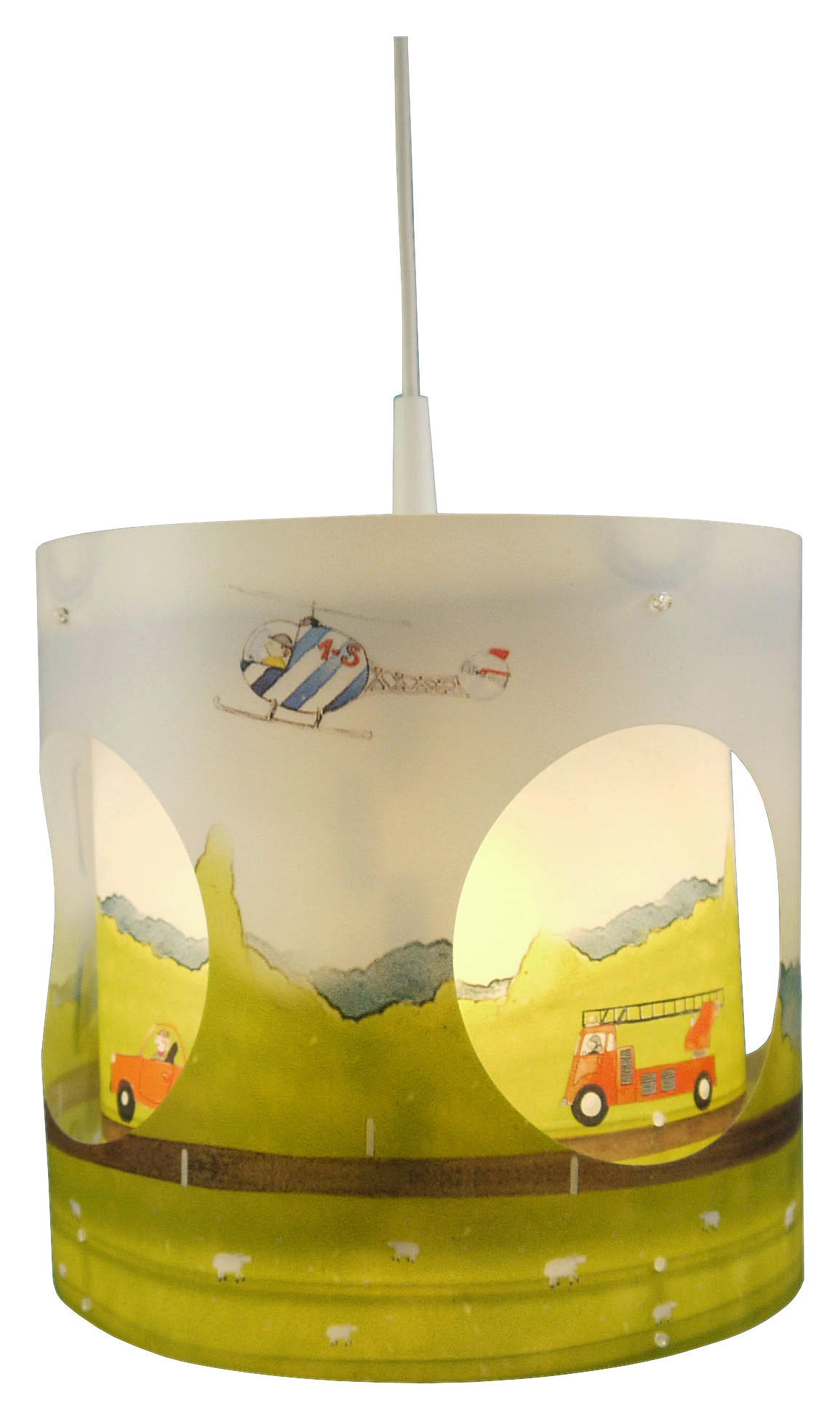 Niermann Dreh-Pendelleuchte 171 multicolor Kunststoff D: ca. 25 cm E27 1 Brennstellen Automobile - multicolor (25,00cm) - Niermann