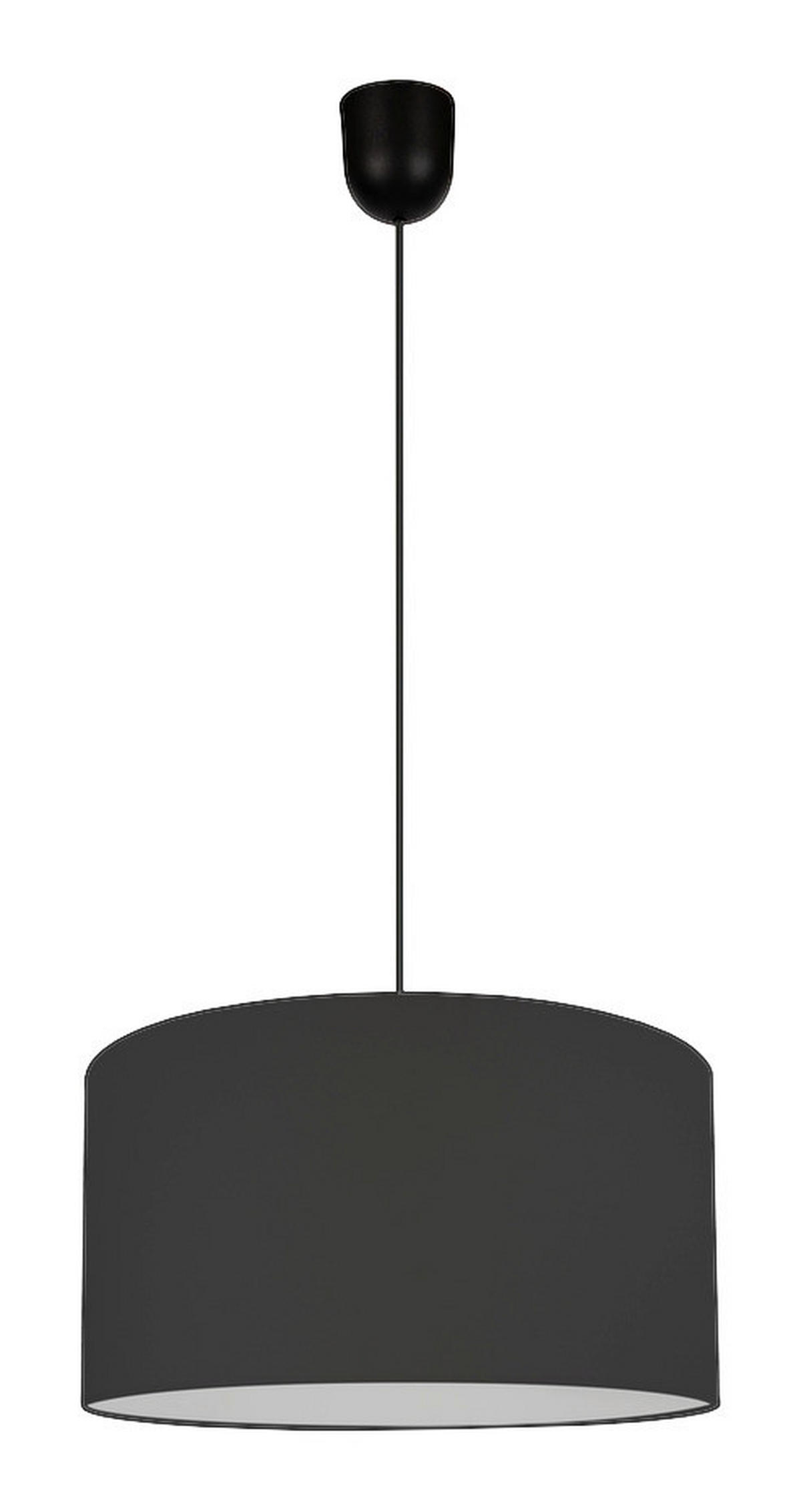 Pendelleuchte Daher schwarz Kunststoff Textil D: ca. 38 cm E27 1 Brennstellen Pendelleuchte_Daher - schwarz (38,00cm)