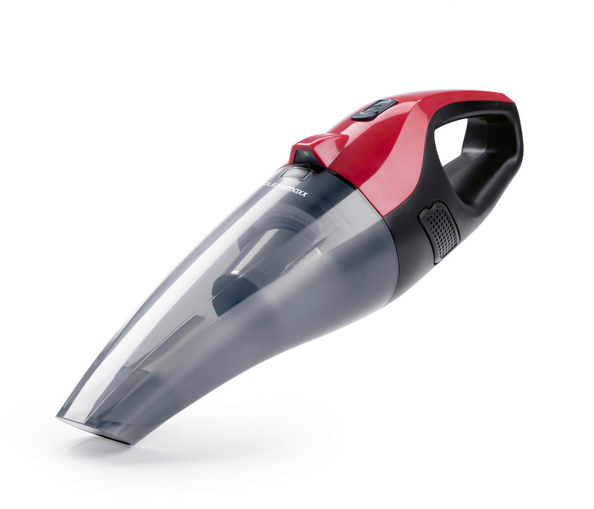 CLEANmaxx Akku-Handstaubsauger rot schwarz B/H/L: ca. 10x12x37 cm Akku-Handstaubsauger - rot/schwarz (37,00/10,00/12,00cm) - CLEANmaxx