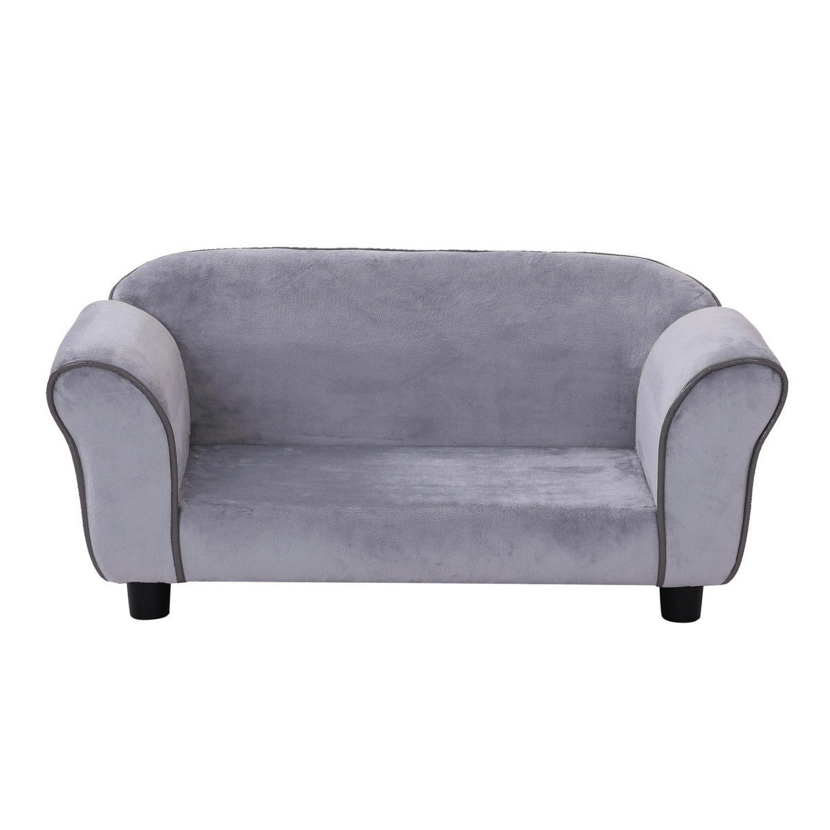 PawHut Hundesofa grau Holz B/H/L: ca. 41x33x74 cm Hundesofa - grau (74,00/41,00/33,00cm) - PawHut
