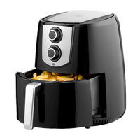 MICHELINO Heißluftfritteuse 29044 schwarz Kunststoff ca. 4,4 l Heißluftfritteuse - schwarz (4,40l) - MICHELINO