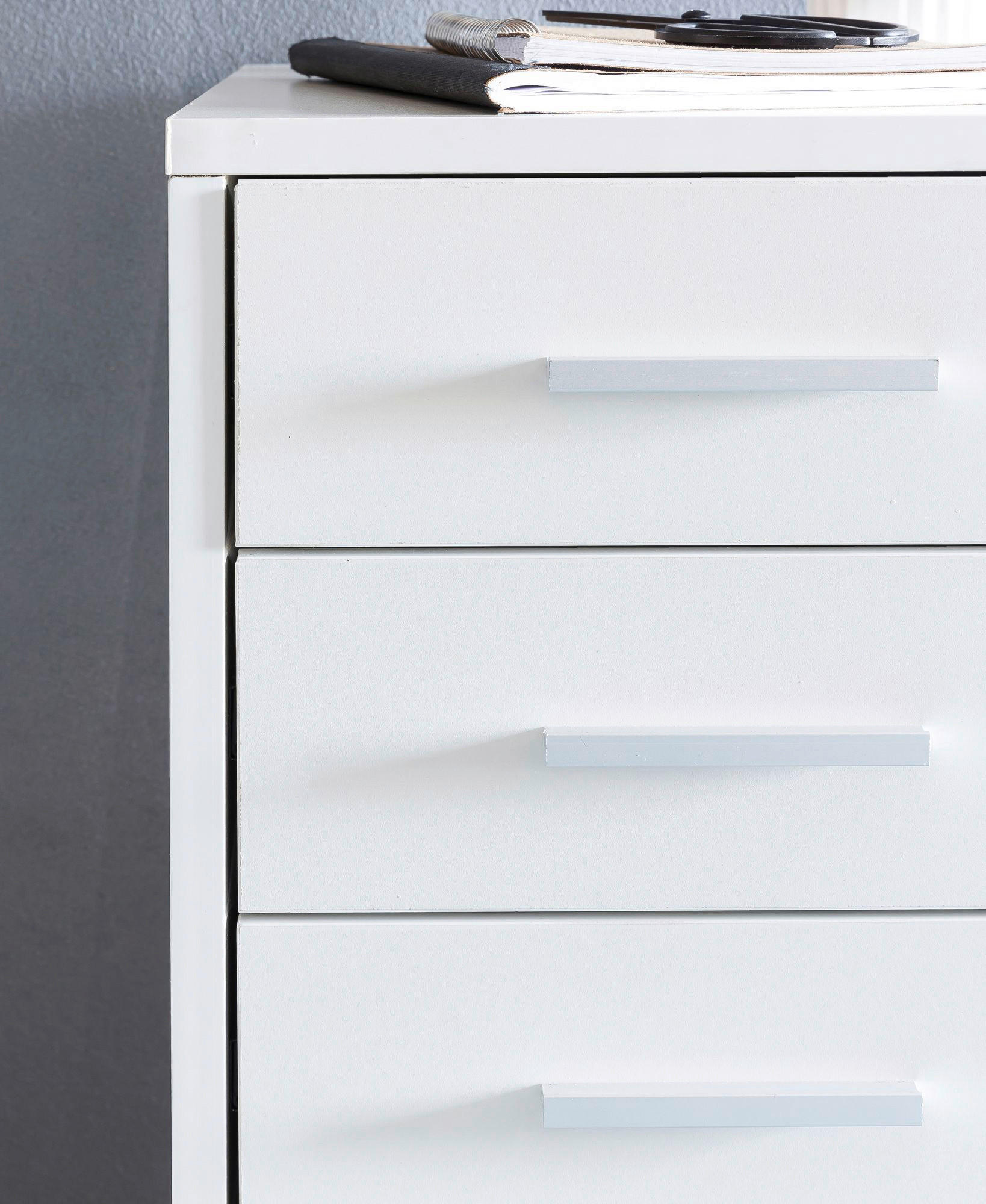 Rollcontainer braun Spanplatte B/H/T: ca. 33x63x63 cm Rollcontainer - braun (33,00/63,00/63,00cm) - Wohnling